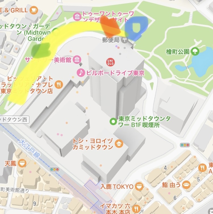 東京ミッドタウンのイルミネーション場所、アクセス、泡やシャボン玉の場所時間